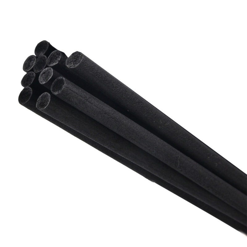 Black Fiber Rattan Rods 22CM