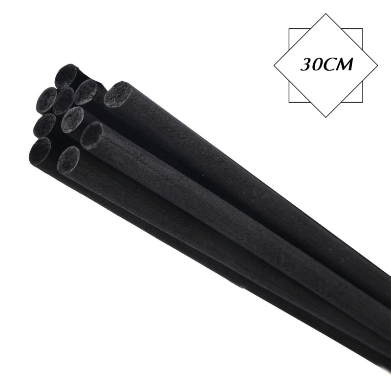 Tiges De Rotin en Fibre Noires 30CM