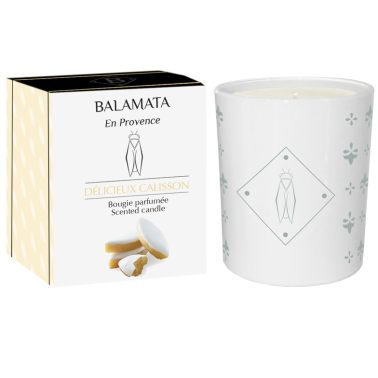 Délicieux Calisson Bougie parfumée 200g et son décors ''La Provenciale By B''