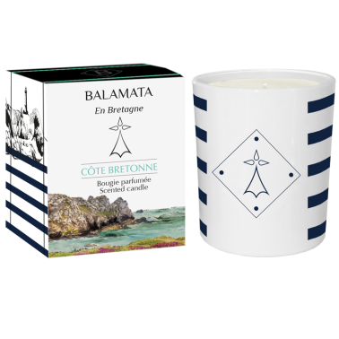 Côte Bretonne Bougie parfumée 200g et son décors ''La Bretonne By B''