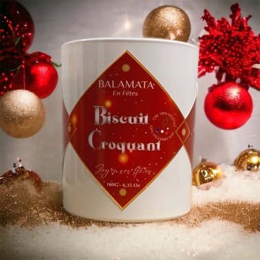 Édition Noël : Croquant Canistrelli Bougie parfumée 180G