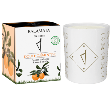 Bougie Parfumée Décorative Douce Clémentine - en Corse