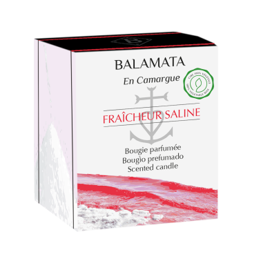 Bougie Parfumée 80G - Fraîcheur Saline - En Camargue
