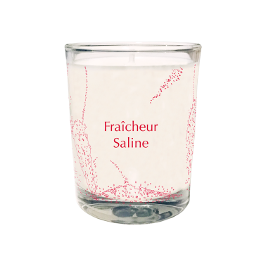Bougie Parfumée 80G - Sérigraphie de Fraîcheur Saline - En Camargue