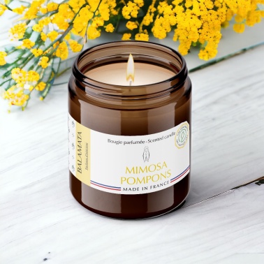 Mimosa Pompoms Scented Candle 140G